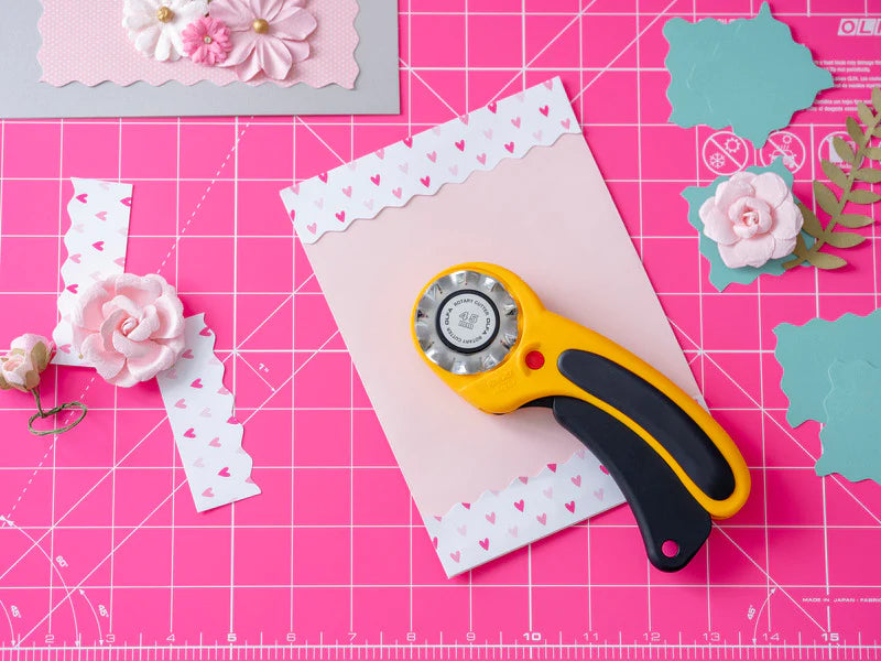 Olfa RM-CG/PIK 12" x 18" Double-Sided, Self-Healing Rotary Mat, Pink